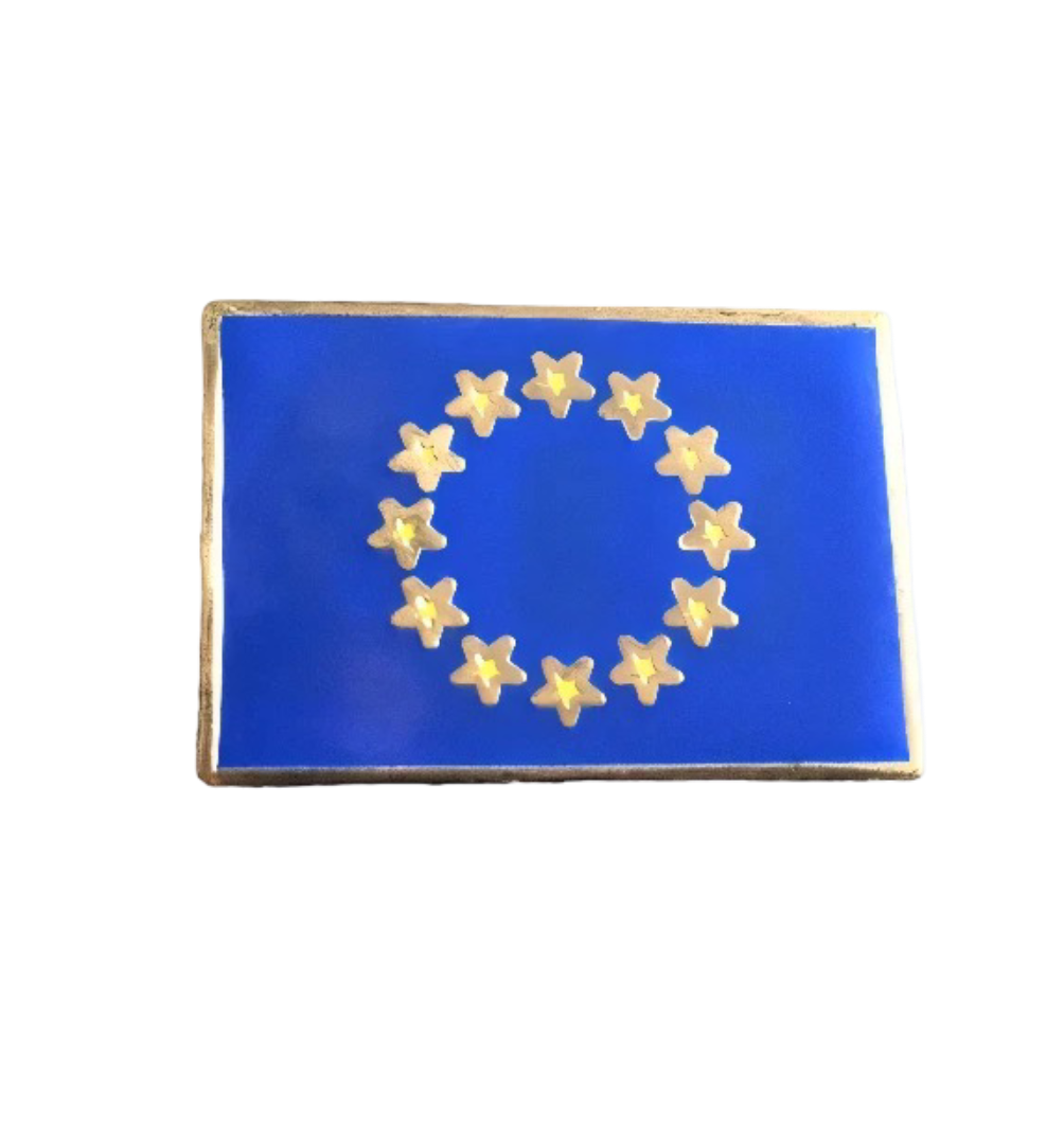 EU Flaggen-Pin „Europa“ – Anstecknadel Europäische Union Gold-Optik