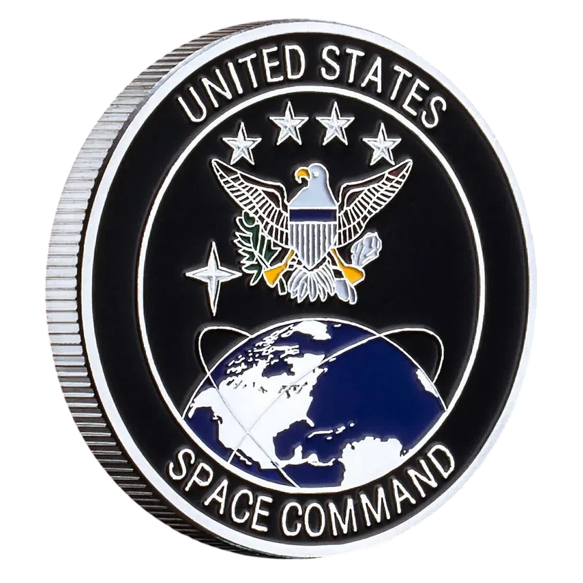 Gedenkmedaille US Space Force & Space Command Challenge Coin