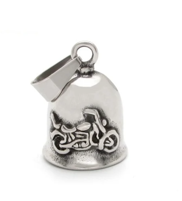 Biker Bell Glocke Metall Anhänger Motorrad Bike Glücksbringer MC