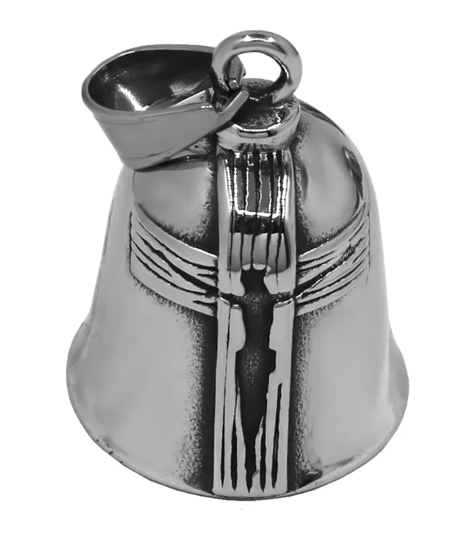 Biker Bell Glocke Metall Anhänger Motorrad Jesus Cross Glücksbringer MC