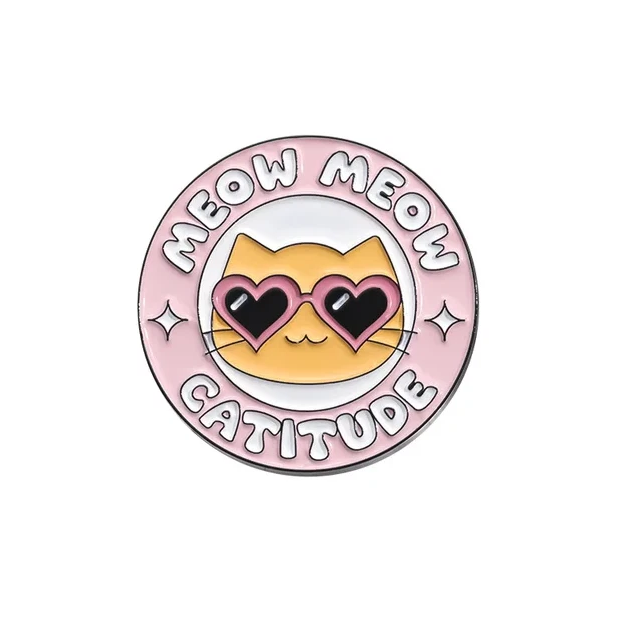Pin „Catitude“ – Katzen Anstecker