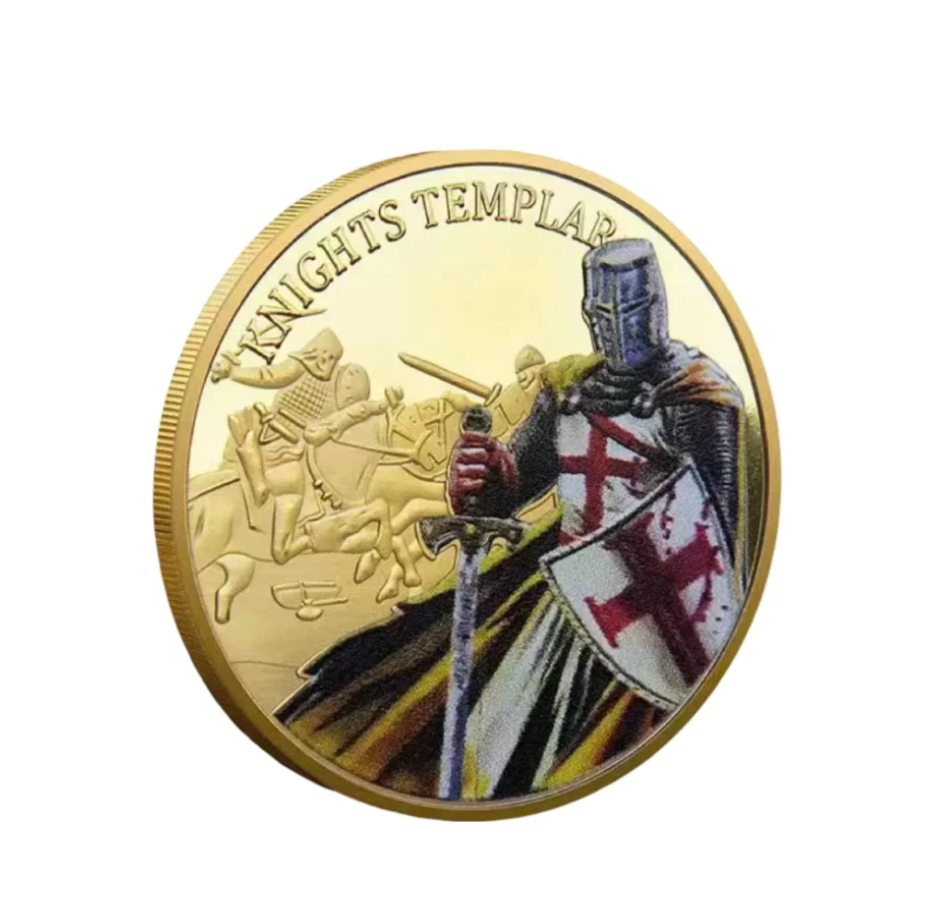 Gedenkmedaille „Knights Templar“ – Templar Kreuzritter Medaille