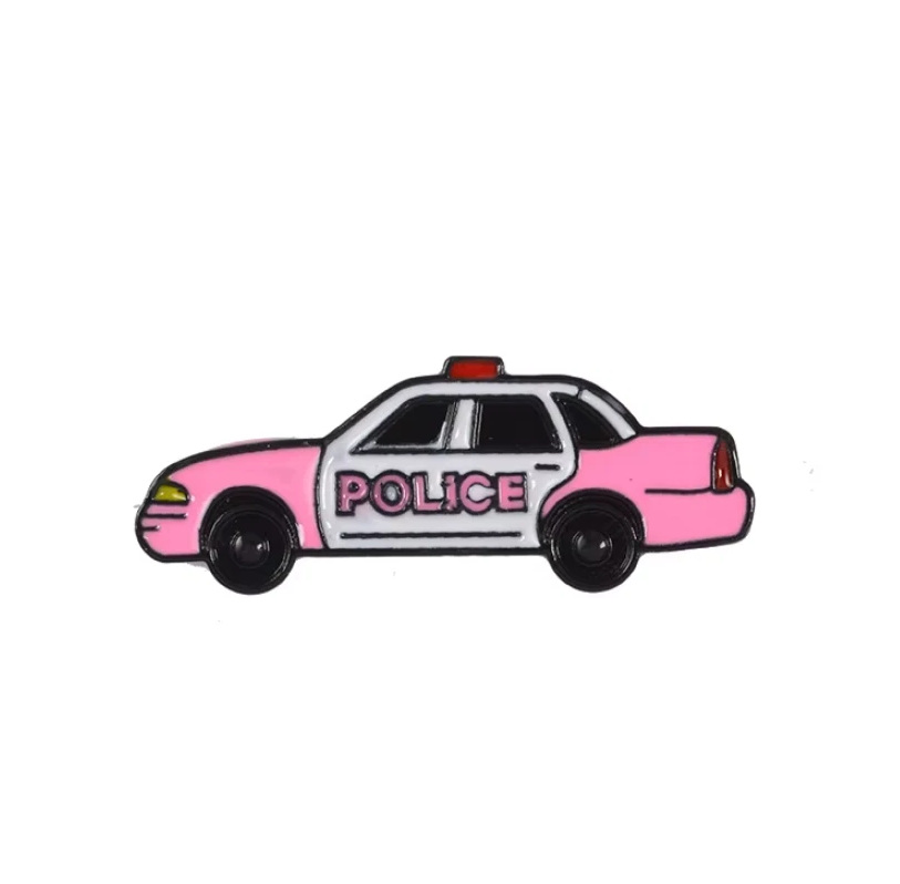 Pin „Pink Police Car“ – Stylischer Polizei Anstecker