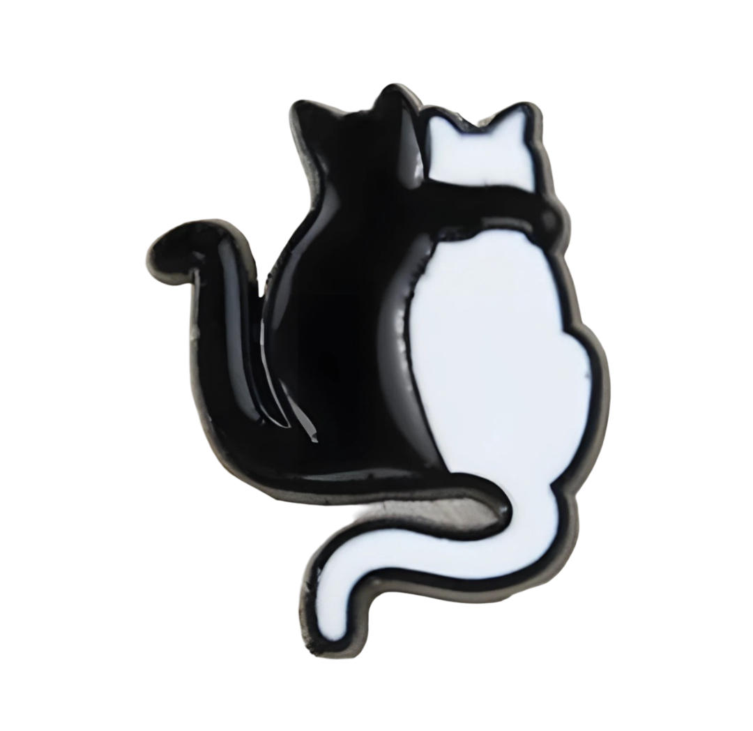 Pin Yin Yang Katzen  – Niedlicher Katzen Anstecker Kopie