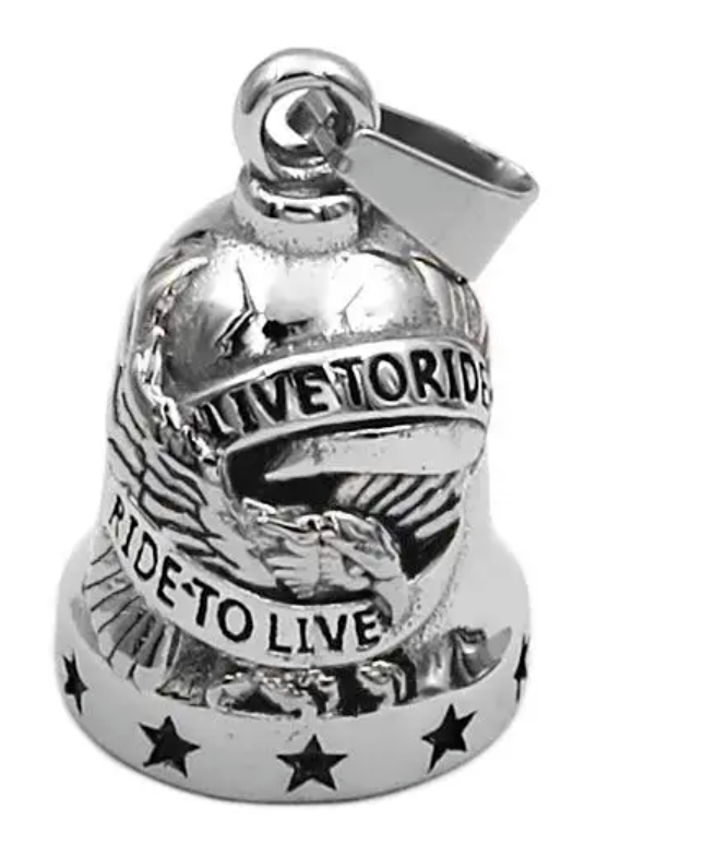 Biker Bell Glocke Metall Anhänger Motorrad Adler Glücksbringer MC