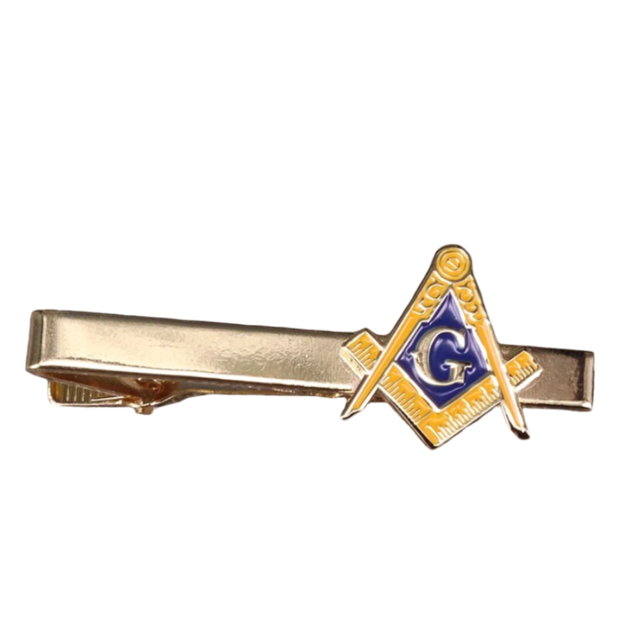 Krawattennadel Clip Freimaurer Loge Geheimbund Zirkel Winkel 20 x 19 mm Gold