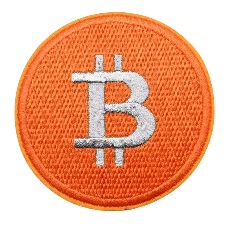 Bitcoin Bügelbild – Hochwertiger Krypto-Patch für Ihre Textilien