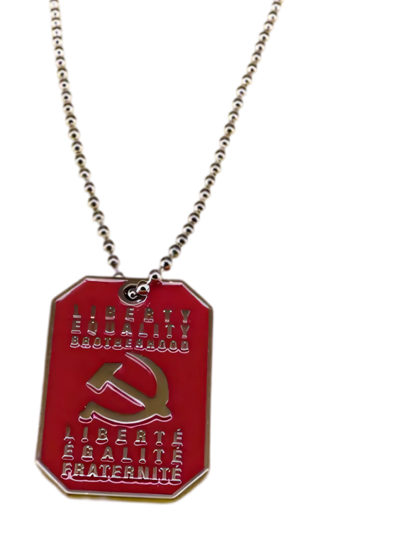 Halskette Sowjetunion Erkennungsmarke Russland UdSSR Freiheit Bruderschaft