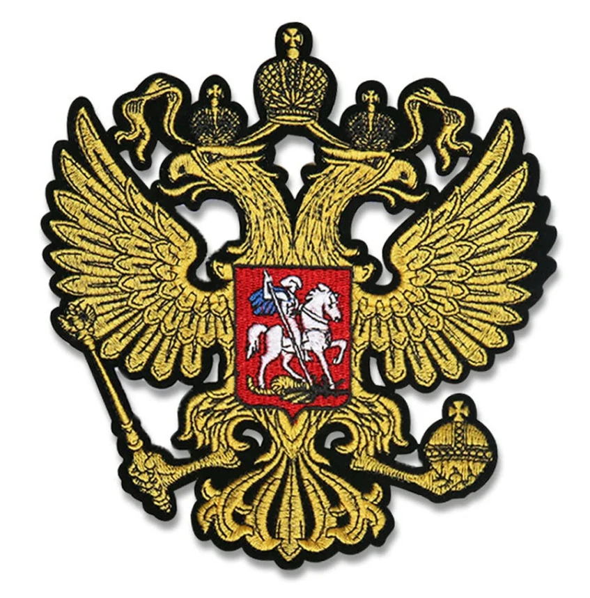 XXL Russland Aufnäher – Doppeladler Wappen Patch