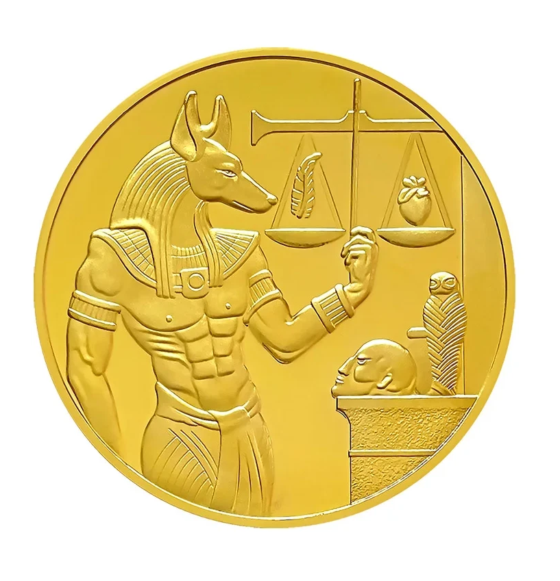 Gedenkmedaille „Anubis & Das Totengericht“